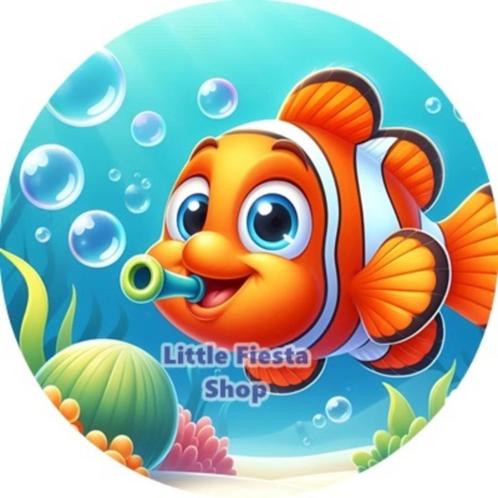 LF6945 icing frosting clownvis 20cm eetbare taart print top, Hobby en Vrije tijd, Taarten en Cupcakes maken, Nieuw, Versiering