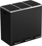 Pedaalemmer - Met 3 Compartimenten, Met pedaal, 50 tot 75 cm, Nieuw, 40 liter of meer