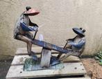 Kikkers op wip van gerecycled blik, Ophalen of Verzenden, Nieuw, Dier