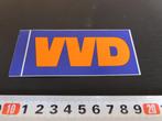 sticker Politiek VVD  MPB1043 *, Verzamelen, Stickers, Ophalen, Zo goed als nieuw, Bedrijf of Vereniging