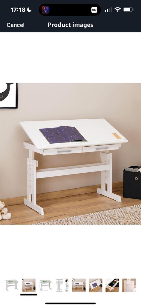 Children Writing Desk in White - NEW!, Kinderen en Baby's, Kinderkamer | Stapelbedden en Hoogslapers, Nieuw, Ophalen of Verzenden