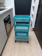 Ikea Rasköl roltafel mintgroen/turkoois, Zo goed als nieuw, Ophalen