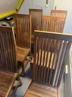 Teak houten eetkamerstoelen, Vijf, Zes of meer stoelen, Gebruikt, Hout, Ophalen