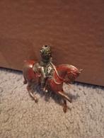 Vintage militair Paard Ruiter Tin Oud, Ophalen of Verzenden