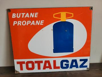 Total emaille reclamebord  beschikbaar voor biedingen