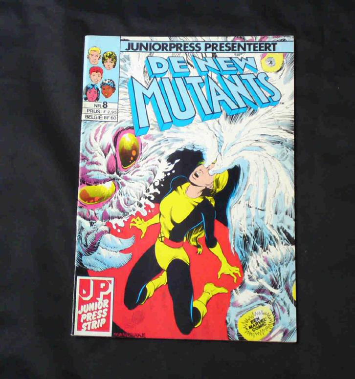 Jaren 80, Marvel Comics; The New Mutants No 8, Boeken, Strips | Comics, Zo goed als nieuw, Eén comic, Amerika, Ophalen