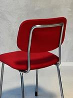 Gispen 1231 eettafelstoel vintage design eetkamerstoel rood, Gebruikt, NL, Vintage, Ophalen of Verzenden