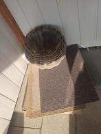 Tapijttegels,  Desso, 15 st. 60-50 cm. + rietenmand!!, Overige kleuren, Ophalen of Verzenden, Zo goed als nieuw, Tapijttegels