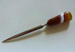 Kleine vintage briefopener: agaten handvat, Ophalen of Verzenden