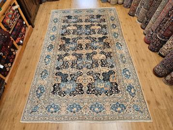 Vintage handgeknoopt perzisch tapijt nain 6la 300x190 beschikbaar voor biedingen