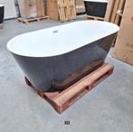 Zwart wit ligbad ovaal 169x80x58 nr139, Ophalen of Verzenden, Nieuw