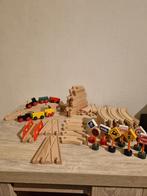 Houten Treinbaan met Accessoires, Ophalen of Verzenden, Gebruikt