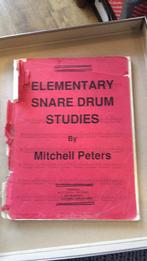 Elementary snare drum studies mitchell Peters, Muziek en Instrumenten, Bladmuziek, Gebruikt, Ophalen of Verzenden