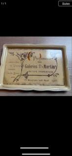 Vintage Dienblad Galeries S-Martiny, Ophalen, Gebruikt, Rechthoekig, Overige materialen
