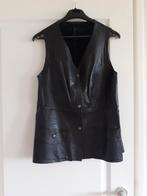 Leren hes, maat S € 15,00 dames, Kleding | Dames, Zwart, Ophalen of Verzenden, Merkloos, Gedragen