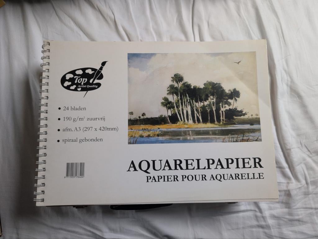 Aquarelpapier A3 - 24 Bladen, Ophalen of Verzenden, Nieuw, Waterverf