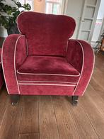 Fauteuil + bank + poef van DEM meubelfabriek, Ophalen, Zo goed als nieuw, 75 tot 100 cm
