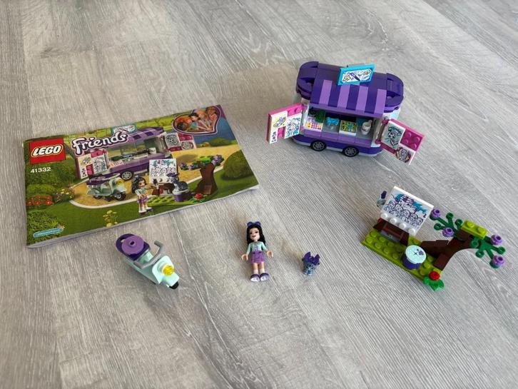 Compleet Lego Friends 41332 Emma's Kunstkraam, Kinderen en Baby's, Speelgoed | Duplo en Lego, Zo goed als nieuw, Lego, Complete set
