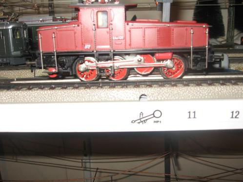 MARKLIN 3001 Duitse wijnrode  briljante oldtimer loc E 63 DB, Hobby en Vrije tijd, Modeltreinen | H0, Zo goed als nieuw, Locomotief