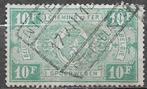 BELGIË 10 Fr. Spoorwegzegel - Rijkswapen in ovaal - 1927, Postzegels en Munten, Verzenden, Gestempeld, Treinen
