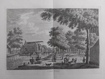 217 / Het dorp Zuilen - Zuylen Gravure uit 18e eeuw beschikbaar voor biedingen