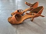 dames dansschoenen goudbrons, Sport en Fitness, Dansen, Ophalen of Verzenden, Zo goed als nieuw, Schoenen
