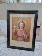 Mooie oud brocante lijst met een prent uit 1912. 40 cm hoog, Huis en Inrichting, Minder dan 50 cm, Ophalen of Verzenden, Zo goed als nieuw