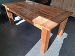 Teak houten eetkamer tafel, Huis en Inrichting, Tafels | Eettafels, Gebruikt, Teakhout, 200 cm of meer, Vijf personen of meer