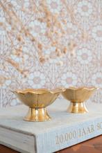 Messing schaaltjes lotus (set van 2), Ophalen of Verzenden