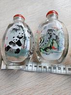 2 chinese glazen snuifflesjes, Antiek en Kunst, Ophalen of Verzenden