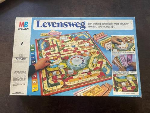 bordspel Levensweg (witte doos), Hobby en Vrije tijd, Gezelschapsspellen | Bordspellen, Gebruikt, Een of twee spelers, Drie of vier spelers