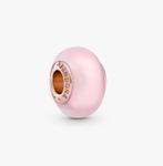 Pandora Murano glas bedel roze, Glas of Kristal, Pandora, Ophalen of Verzenden, Zo goed als nieuw