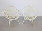 2 x vintage Rohé rotan Noordwold stoel mid century stoel '60, Huis en Inrichting, Stoelen, Riet of Rotan, Twee, Gebruikt, Vintage