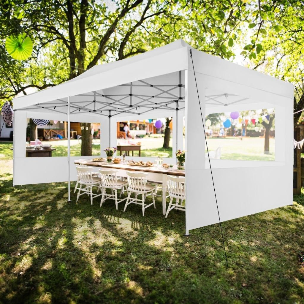 Partytent huren Grootegast 3x6 Statafels huren, Tuin en Terras, Ophalen, Opvouwbaar, Partytent, Minder dan 4 meter