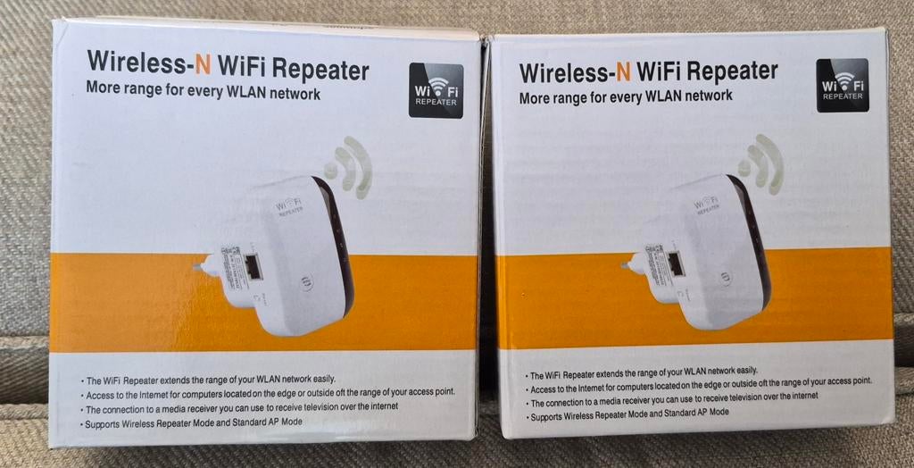 Wireless-N WiFi Repeater -2 stuks- Versterk je WLAN signaal, Computers en Software, WiFi-versterkers, Nieuw, Ophalen of Verzenden