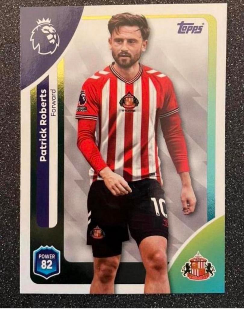 Topps MA 25/26    ROBERTS    SUNDERLAND, Verzenden, Zo goed als nieuw, Plaatje