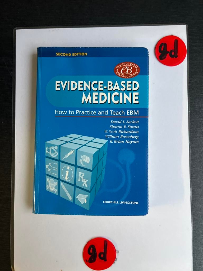 Evidence-Based Medicine: How to Practice and Teach EBM, Ophalen of Verzenden, Beta, Zo goed als nieuw, WO