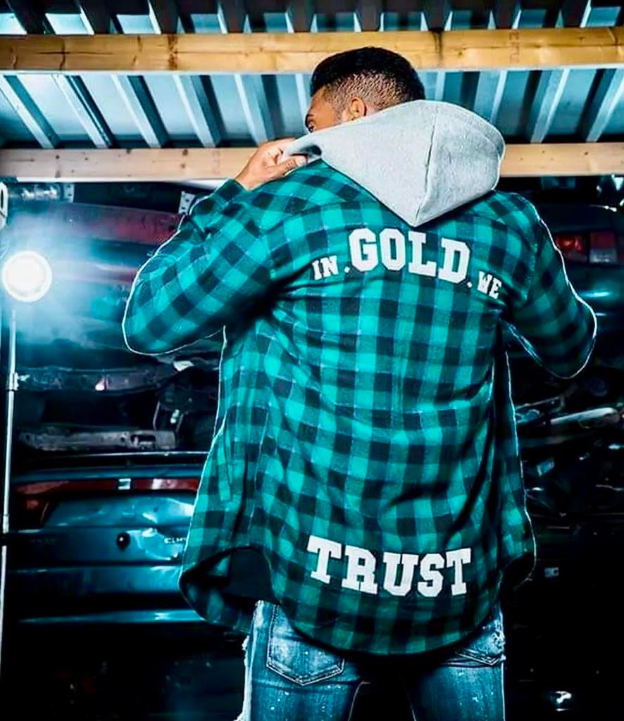 In Gold We Trust by Franzel Amsterdam maat L, Overige kleuren, Ophalen of Verzenden, Halswijdte 41/42 (L), In Gold We Trust