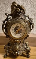 Bronzen mechanische tafelklok., Ophalen of Verzenden