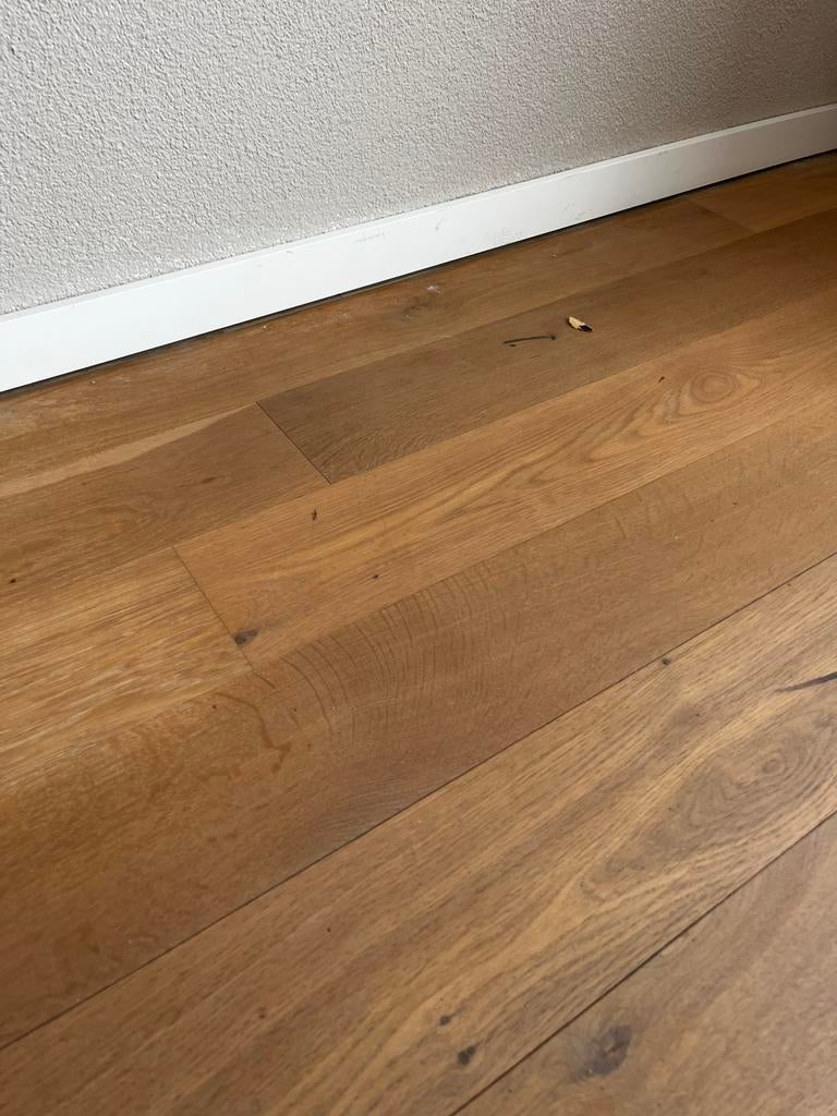 Eiken vloer parket +- 30m2 + reststukken, Zo goed als nieuw, 10 m² of meer, 10 tot 30 cm, Hout