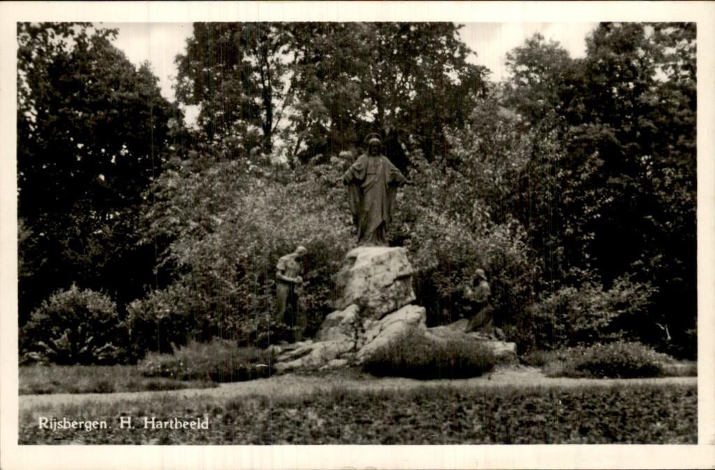 Rijsbergen - Hartbeeld - H., Verzamelen, Ansichtkaarten | Nederland, Ophalen of Verzenden, 1940 tot 1960, Gelopen, Noord-Brabant