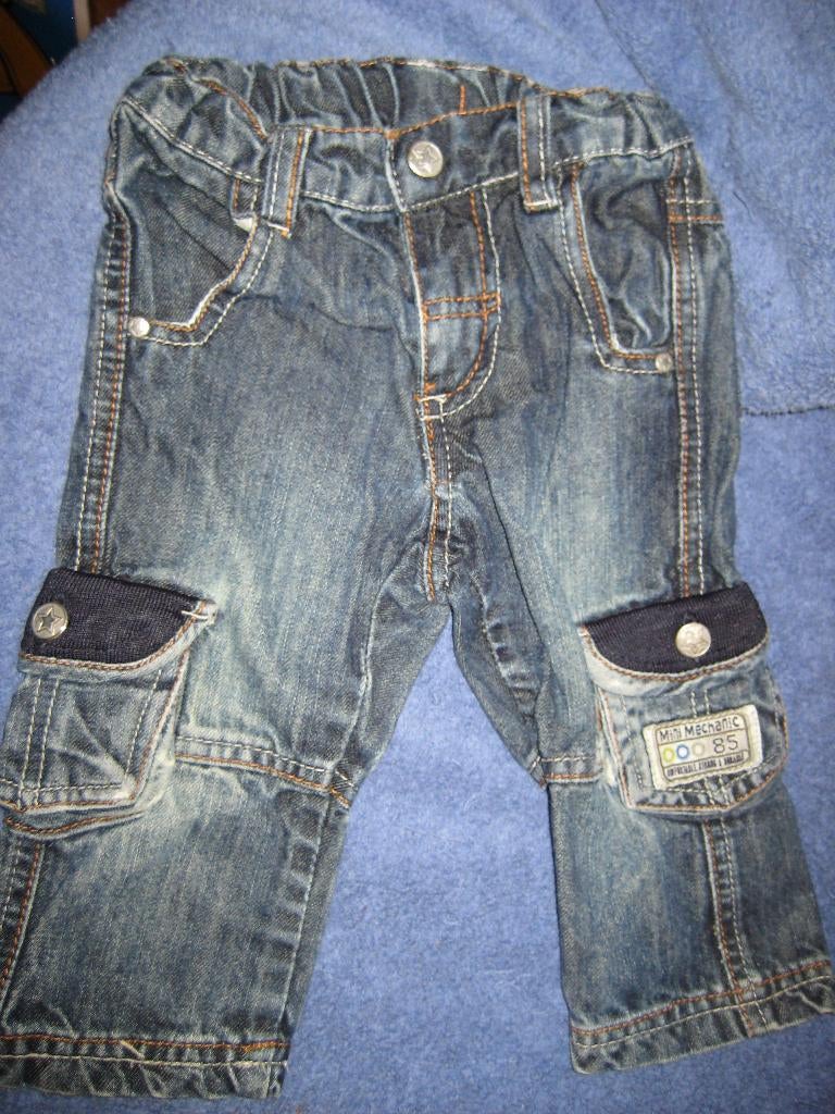 Jeans jongenbroekje, 74, Little Boystar, Kinderen en Baby's, Babykleding | Maat 74, Ophalen of Verzenden, Zo goed als nieuw, Jongetje