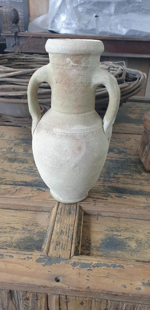 Terracotta kruik, h 28 cm, met 2 oren, Tuin en Terras, Tuinvazen, Ophalen of Verzenden, Zo goed als nieuw