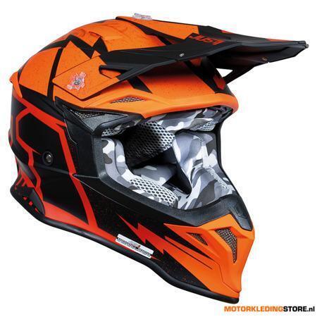 Just1 J39 Poseidon Crosshelm, Oranje-Zwart, Ophalen of Verzenden, Nieuw met kaartje