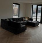 Rivièra Maison Brandon modulaire bank pine green velvet, Ophalen, 100 tot 125 cm, 300 cm of meer, Zo goed als nieuw