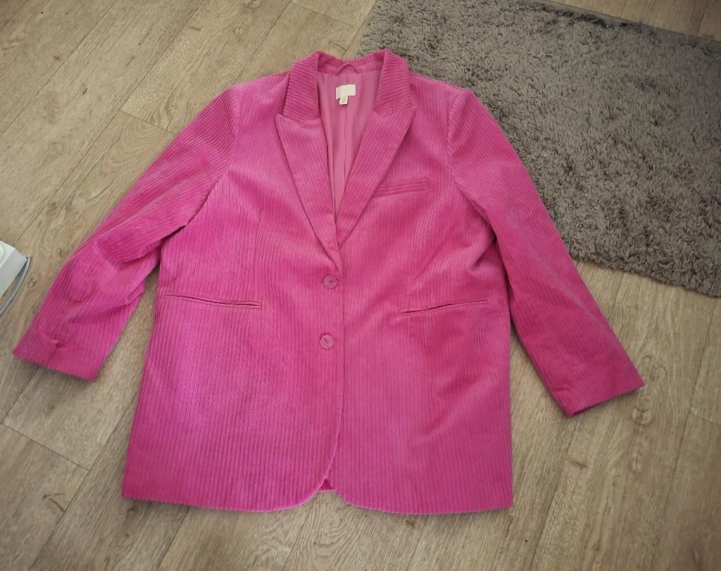 Prachtige rib blazer jas maat XL NIEUW, H&M, Maat 46/48 (XL) of groter, Nieuw, Ophalen of Verzenden