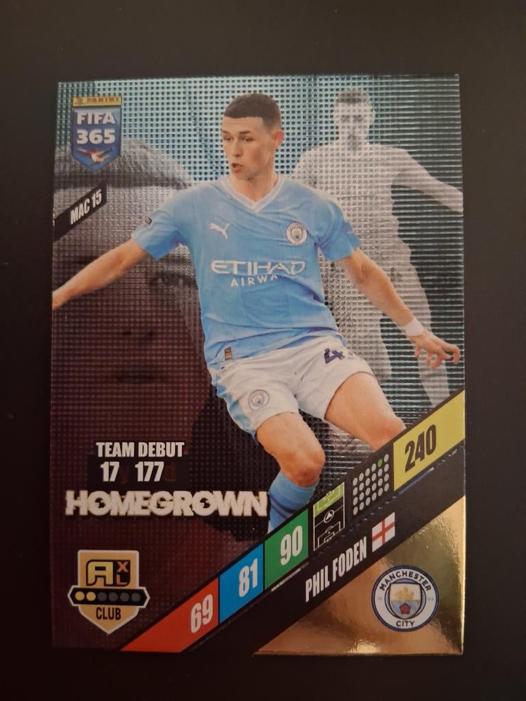 Voetbal kaart Foden 2024, Ophalen of Verzenden, Zo goed als nieuw, Plaatje