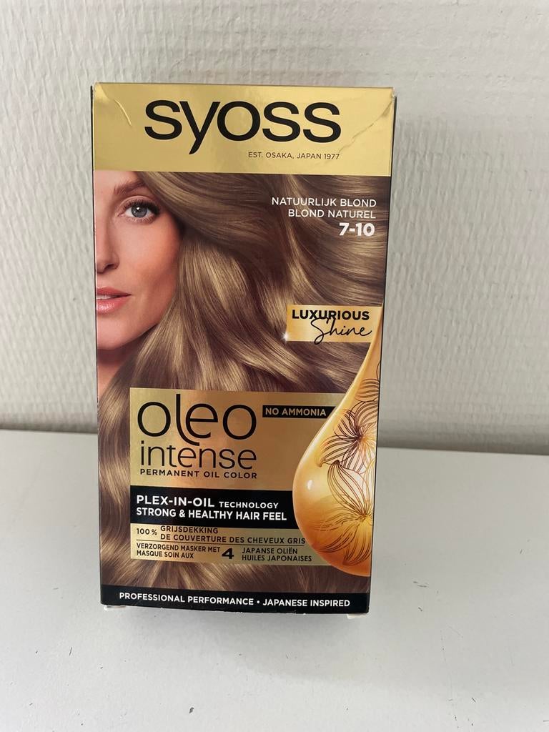 Syoss Oleo Intense Haarverf Natuurlijk Blond 7-10, Ophalen of Verzenden, Nieuw, Overige typen