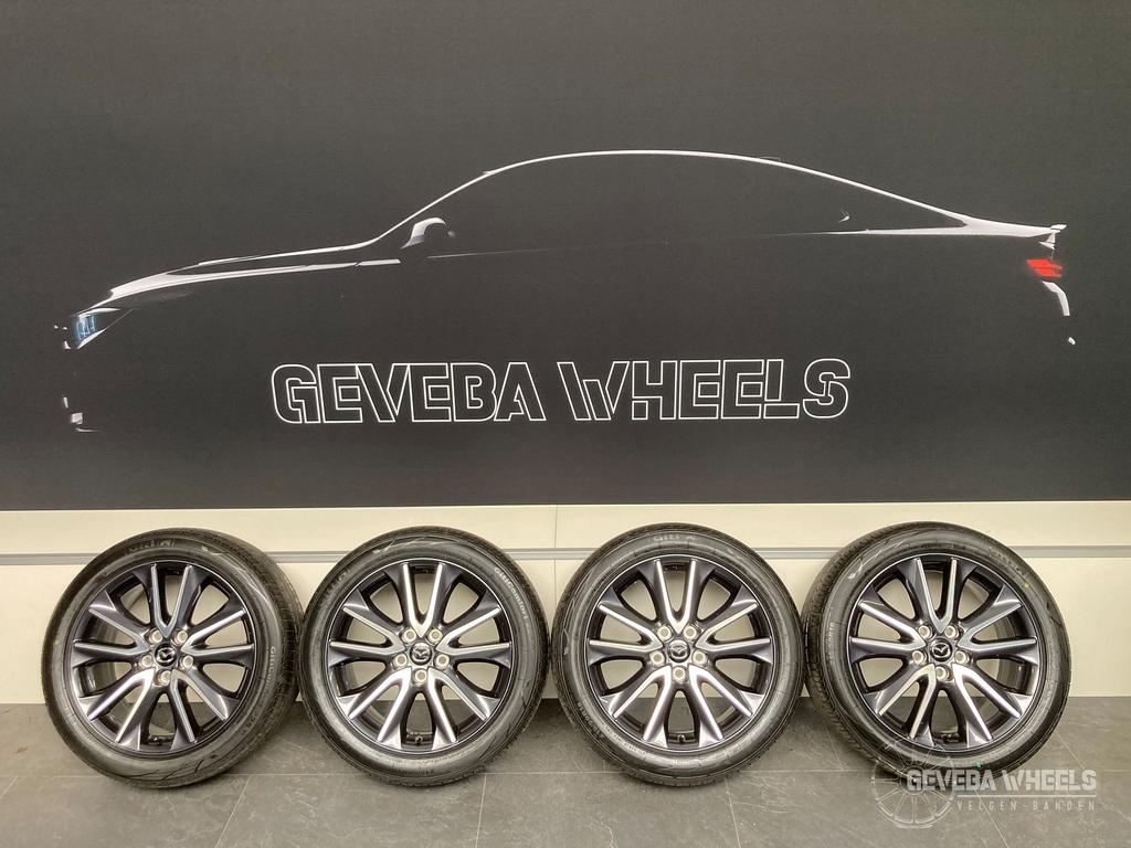 18” originele Mazda CX3 velgen + banden 5x114.3 9965277080, 18 inch, -, -, Banden en Velgen