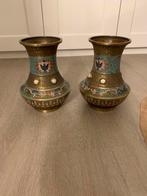 Japanse champleve vazen brons, Antiek en Kunst, Ophalen